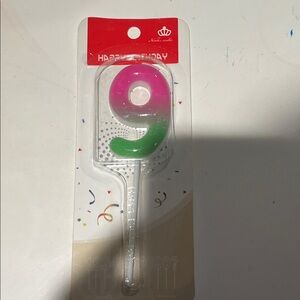 Happy Birthday Candle 9 new